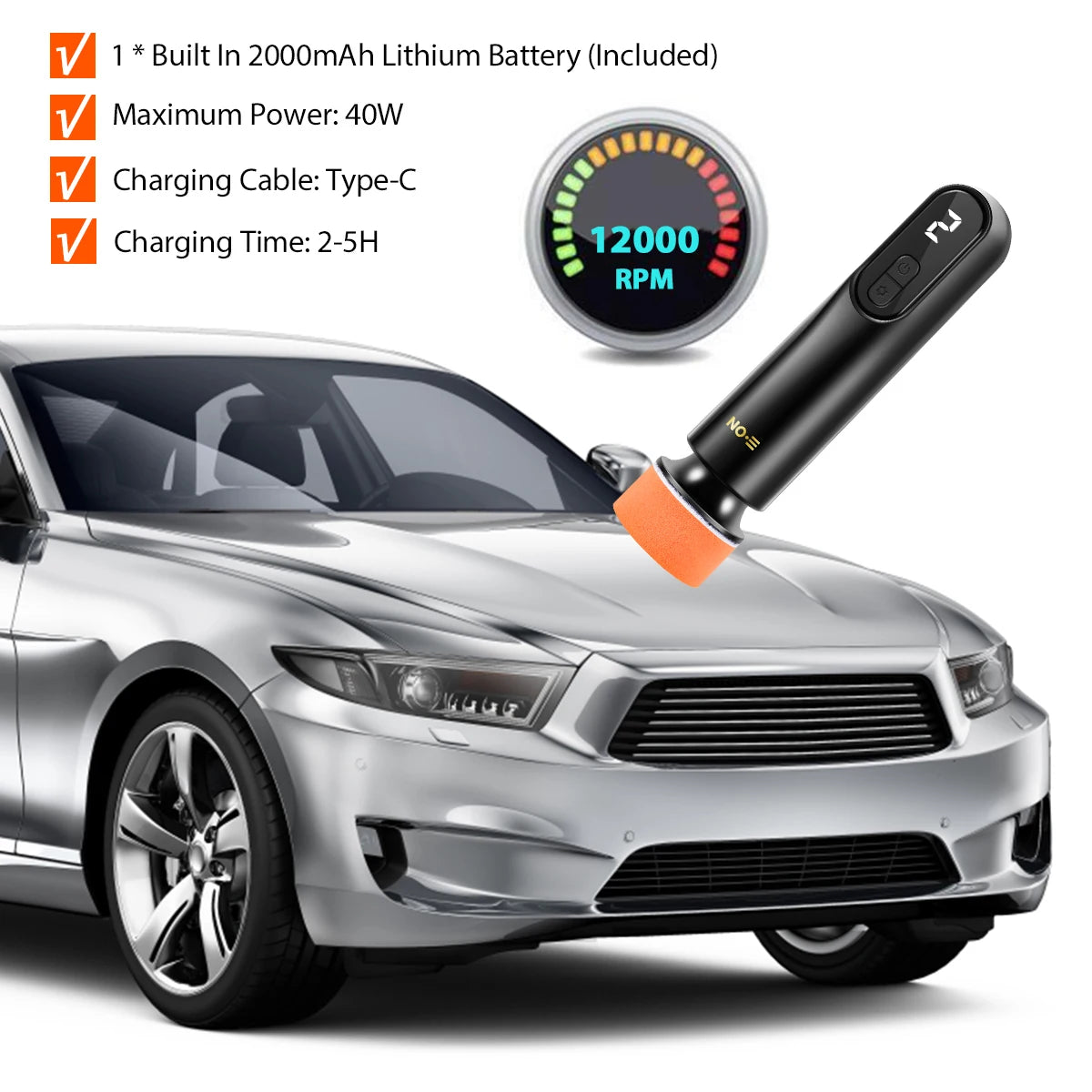 InstaShine™ Wireless Car Polisher